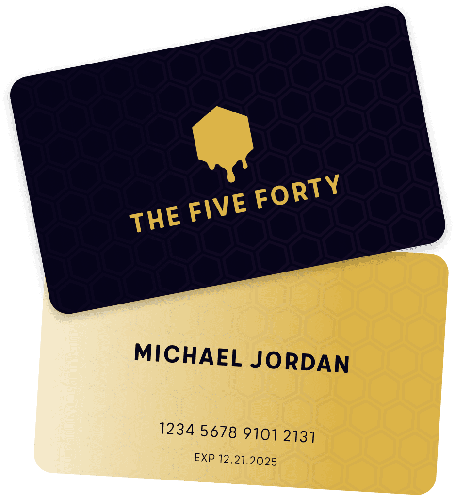 The Five Forty Membership Cards